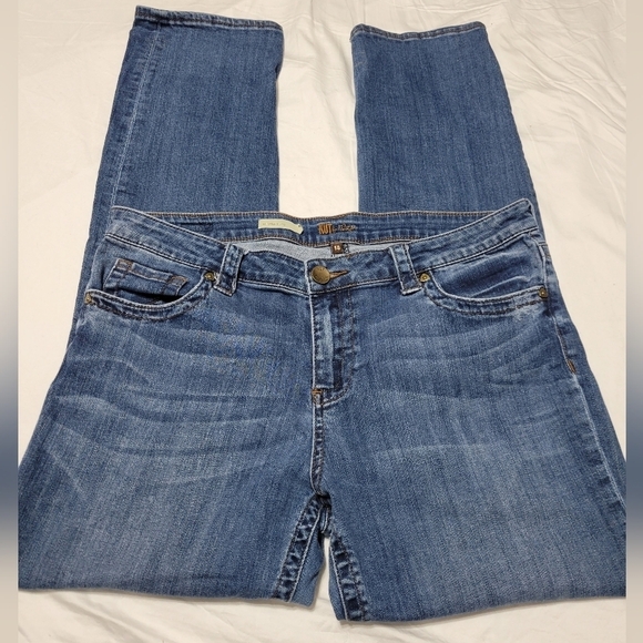 Kut from the Kloth Denim - Kut From The Kloth Midrise Straight Leg Ankle Jeans, Medium Wash, Size 14, EUC!
